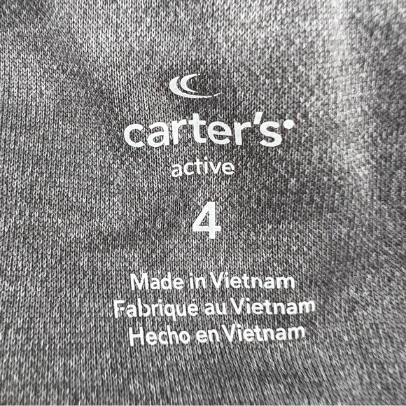 Carter’s Active Gray Blue Dri Fit Geometric Long Sleeve Top Size 4 Kids - Picture 2 of 5